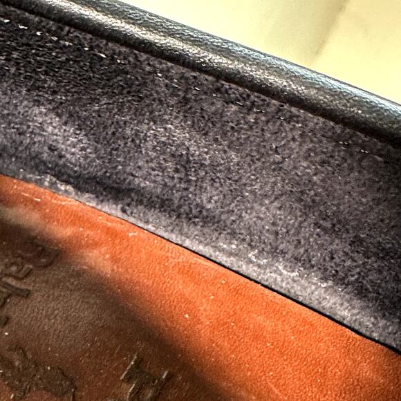 VERY GOOD Rancourt & Co. x Polo Ralph Lauren Penny Loafers Black / Brown USA 9 - Picture 10 of 12